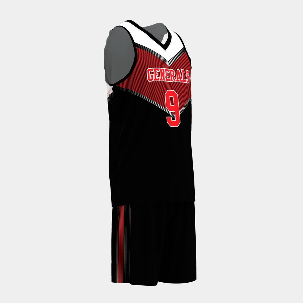 Generals Basketball Jersey Set - Kit Designer