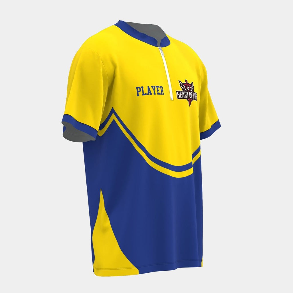 Heart of Fire Chinese Collar Tee - Kit Designer