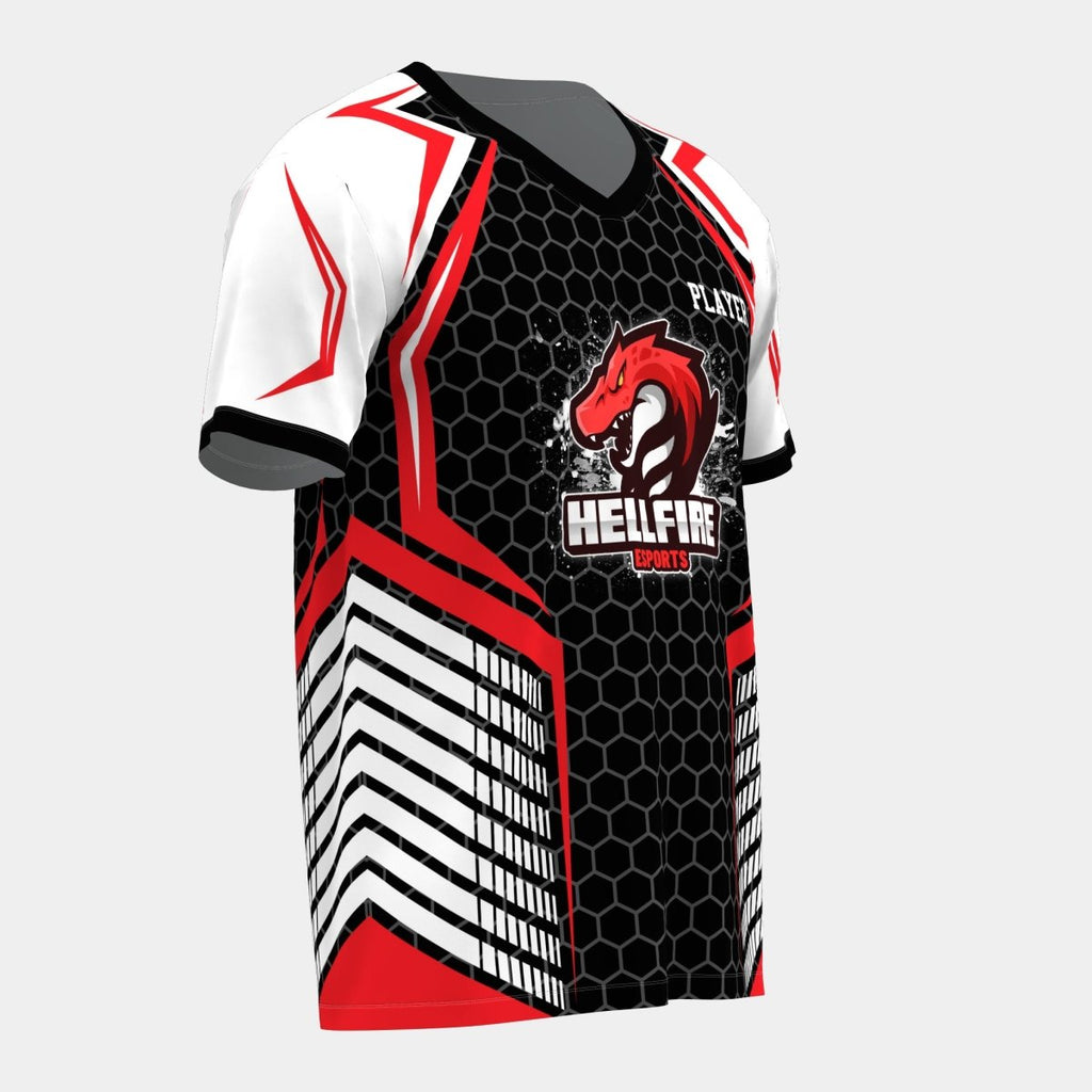 Hellfire Esports Overlap V - neck - Kit Designer