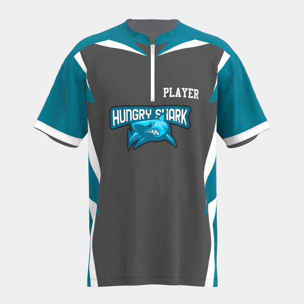 Hungry Shark Chinese Collar Tee - Kit Designer