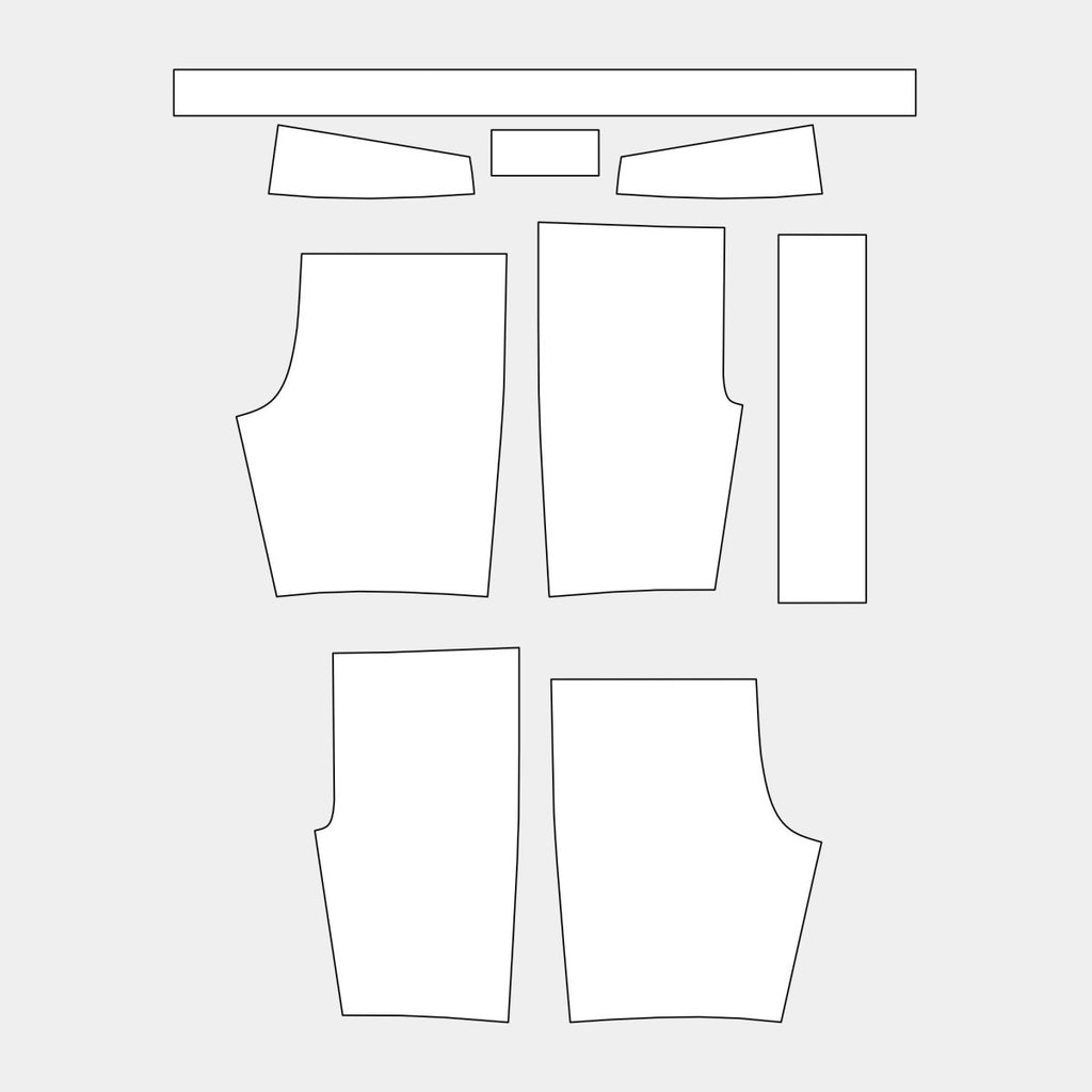 Kids Grappling Shorts Pattern (YGS - 003) - Kit Designer