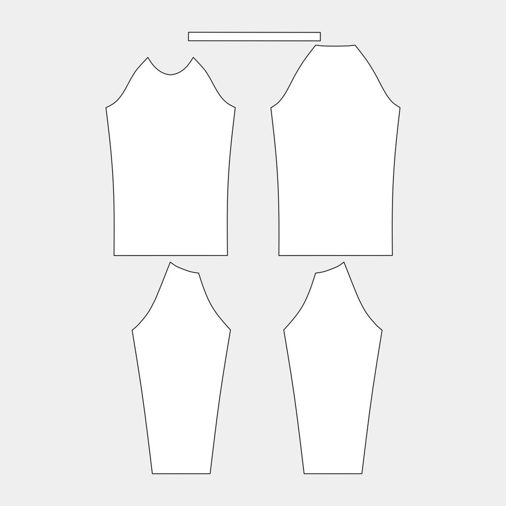 Kids Rash Guard - Long Sleeves Pattern (K - 16 - RASH GUARD) - Kit Designer