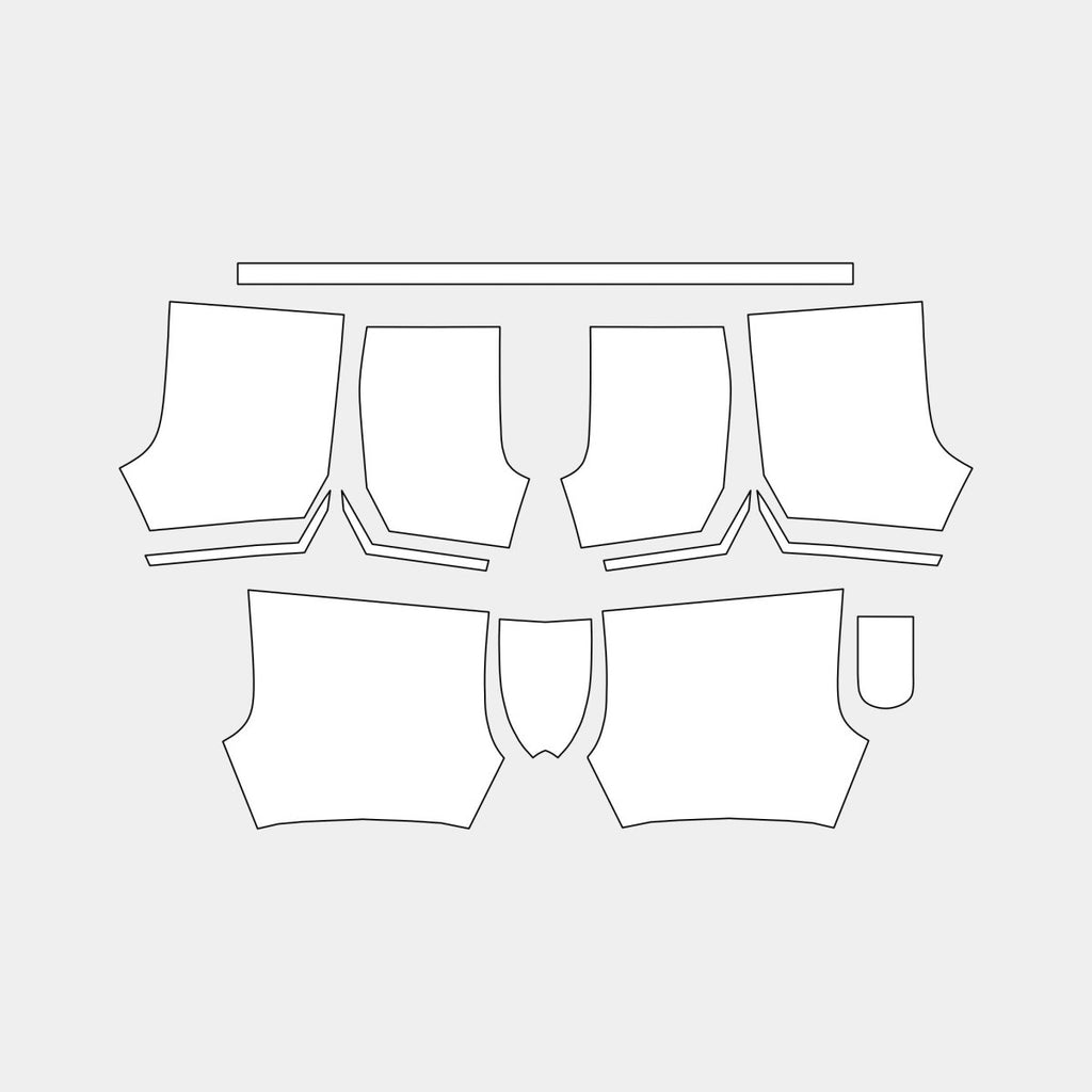 Men's 2 - in - 1 Shorts with NO Pocket (MSI - 038) - Kit Designer