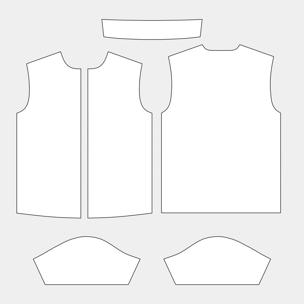 Men's Button - Up Shirt - Asian Size Pattern (MHP - 02AS) - Kit Designer