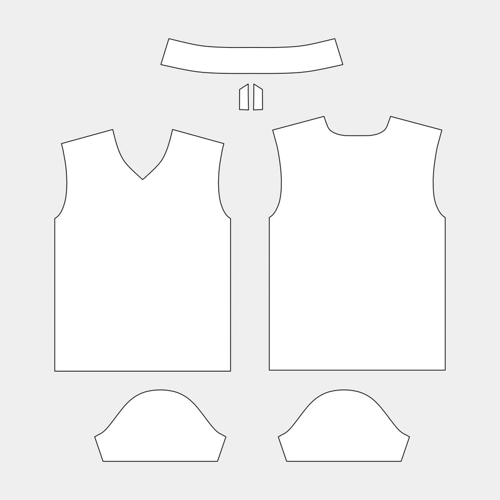 Men's Collared V - Neck Jersey - Asian Size (CH018 - SJPVN) - Kit Designer