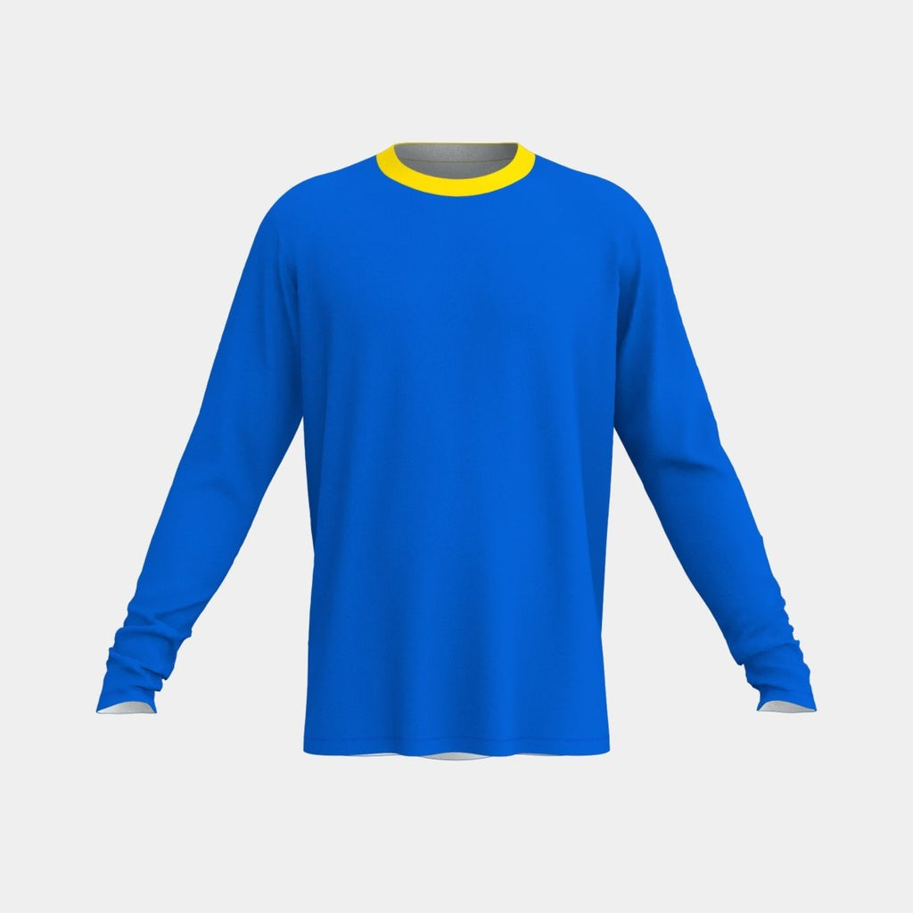 Men's Crew Neck Long Sleeve Shirt with Scoop Back - Kit Designer