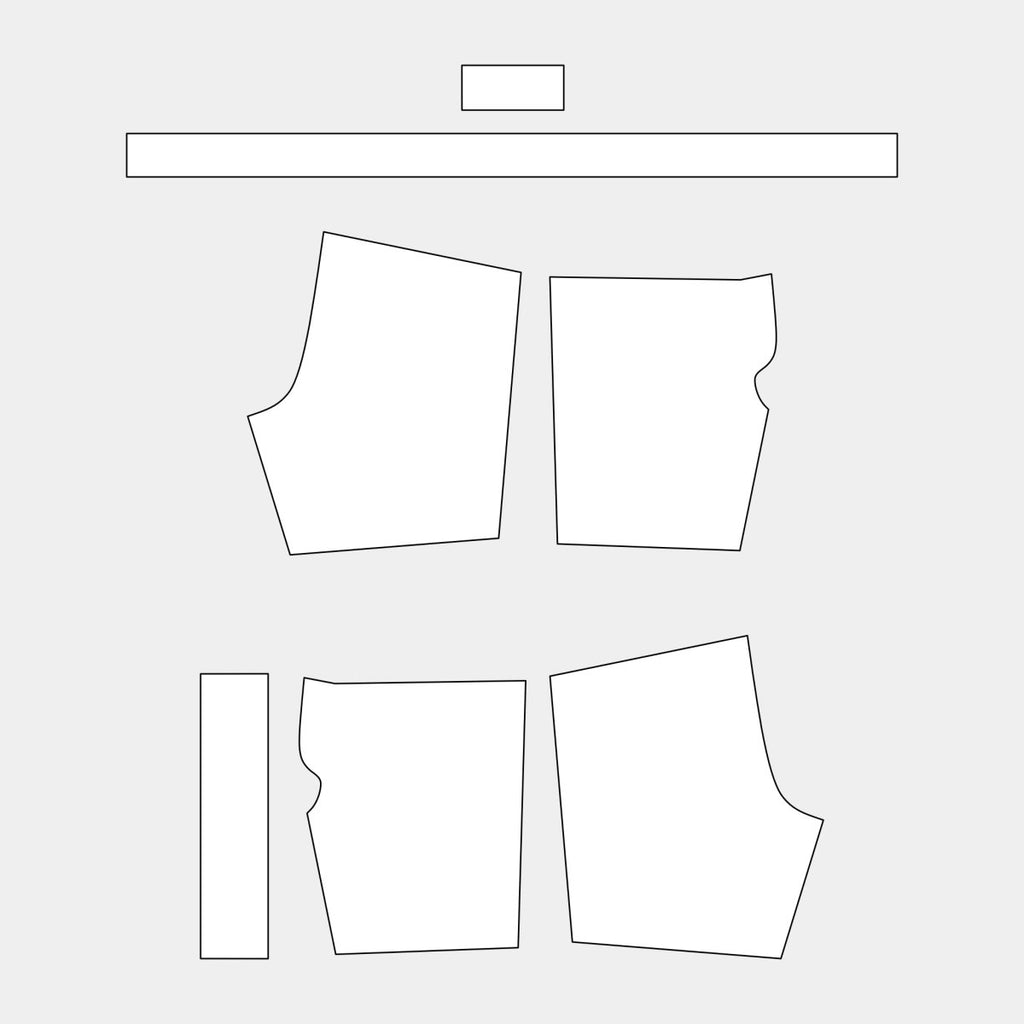 Men's Grappling Shorts Pattern (TC292 - MGS) - Kit Designer