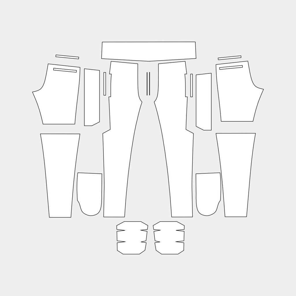 Men's Jogger Pants Pattern (ALVA - 52 MJPZ) - Kit Designer