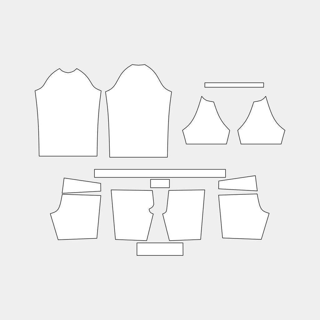 Men's Jujitsu Set Pattern (28 - MMAS & TC80 - MGS) - Kit Designer