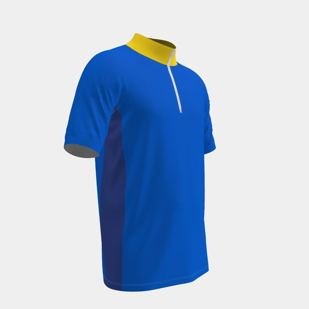 Men's Mandarin Polo with Side Panel - Kit Designer