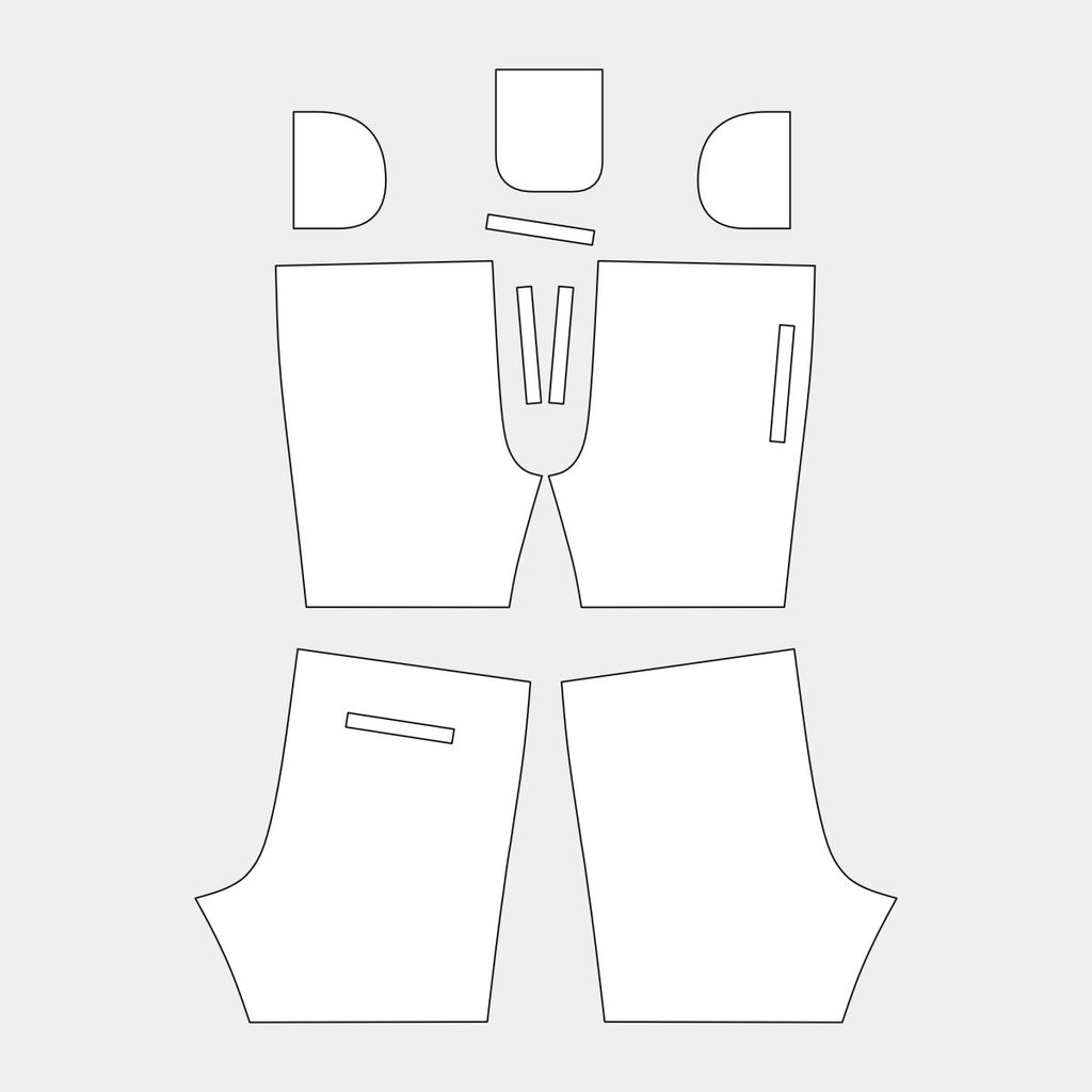 Men's Shorts with Side and Back Pocket (CH - 037 MS) - Kit Designer