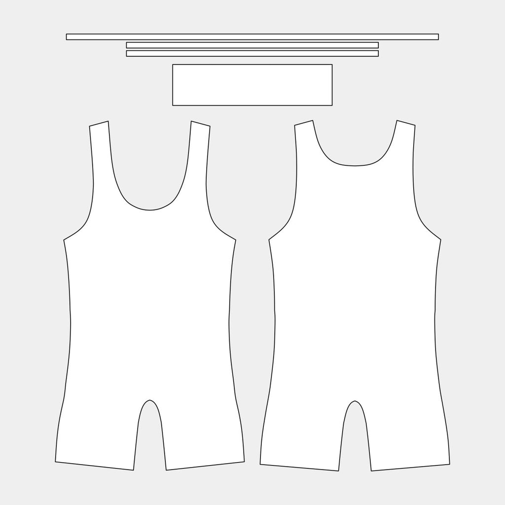 Men's Wrestling Singlet Pattern (MWS - 007) - Kit Designer