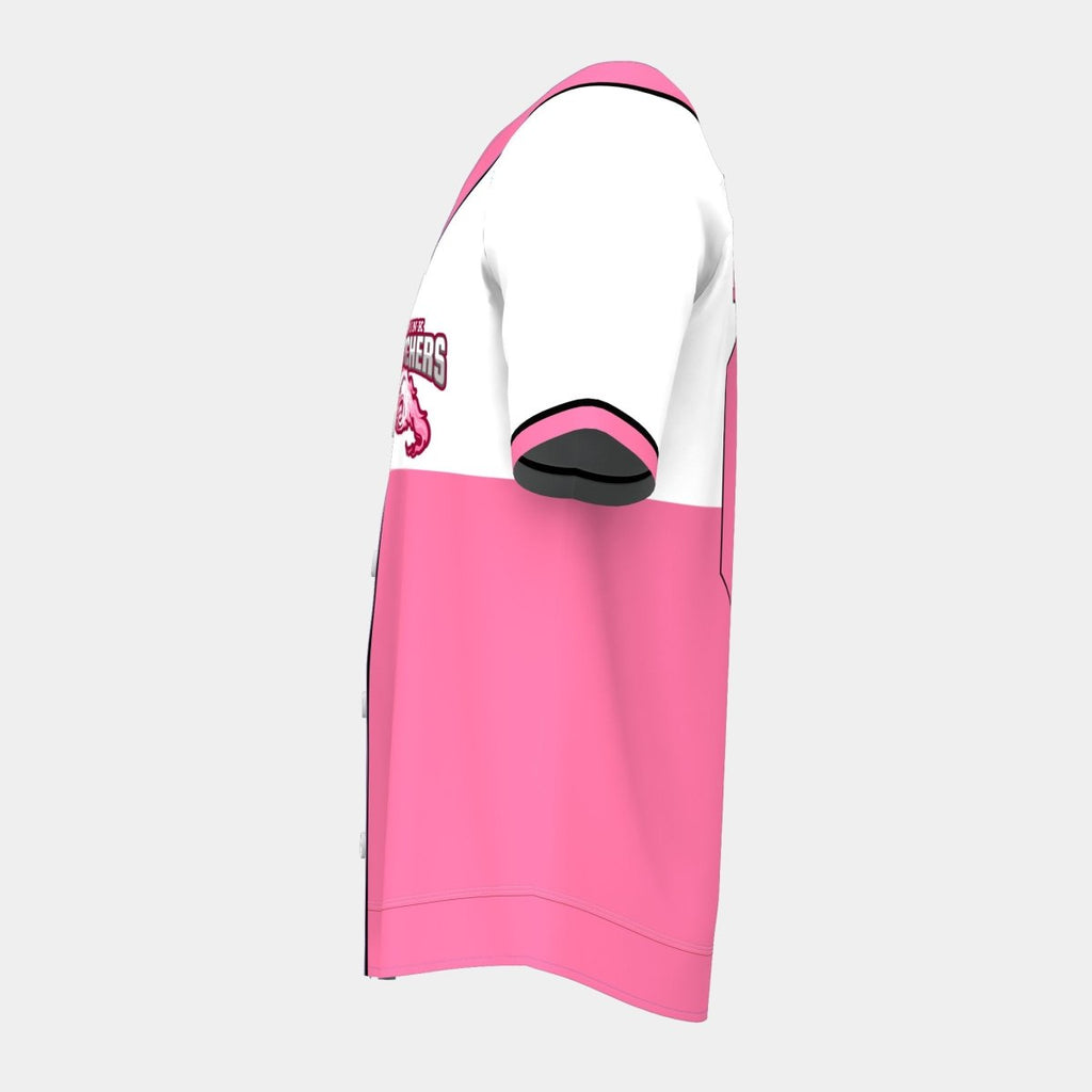 Pink Baseball Jersey with Piping - Kit Designer