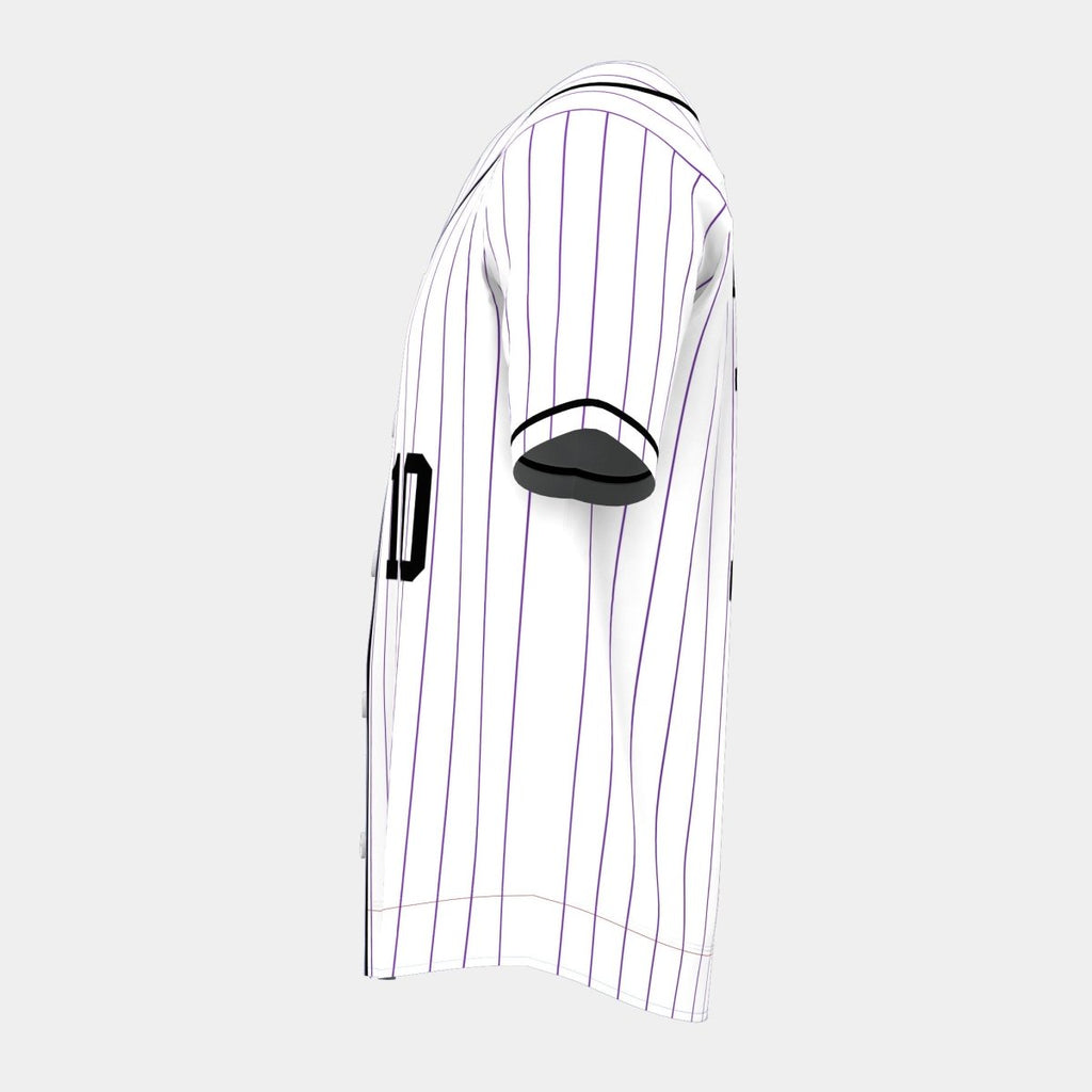 Pinstripes Baseball Jersey with Piping - Kit Designer