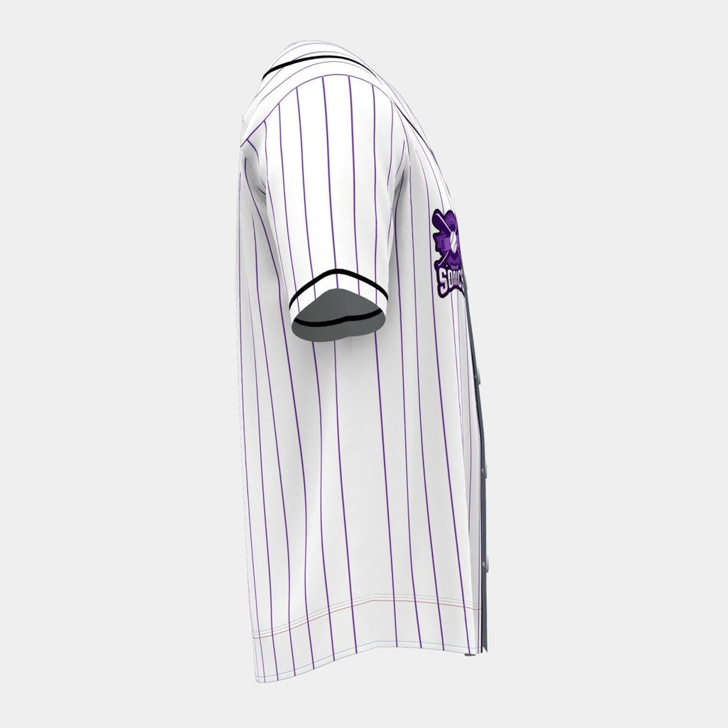 Pinstripes Baseball Jersey with Piping - Kit Designer