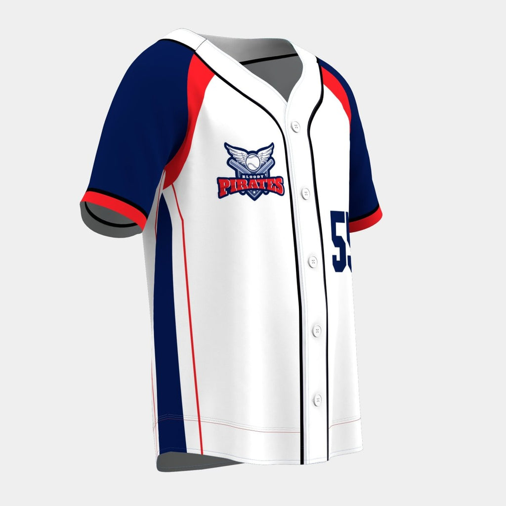 Pirates Baseball Jersey with Piping - Kit Designer