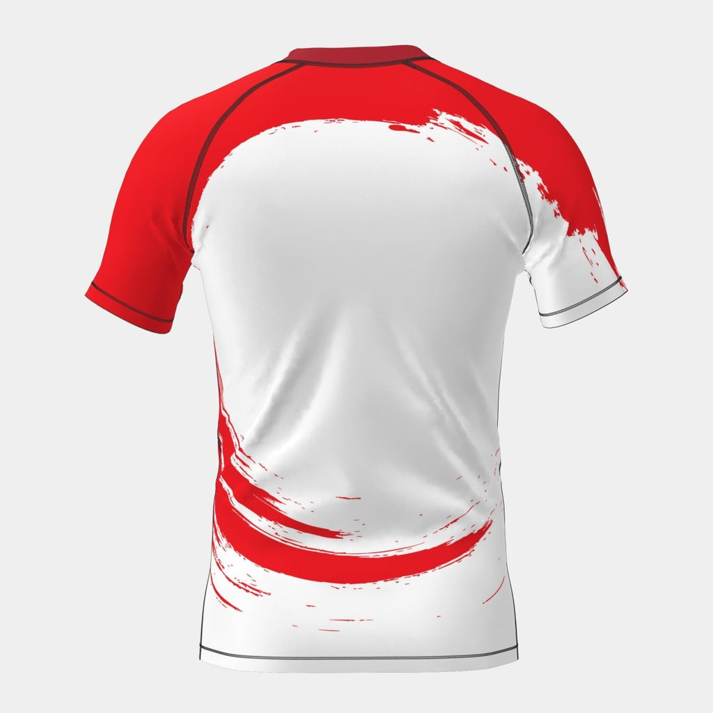 Red Warrior Rash Guard Short Sleeve - Kit Designer