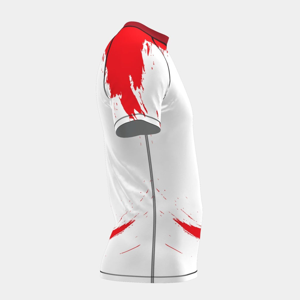 Red Warrior Rash Guard Short Sleeve - Kit Designer