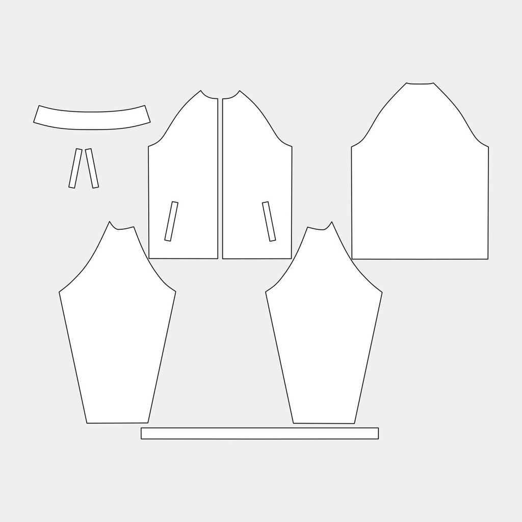 Sports Jacket with Raglan Sleeve and Turtle Neck (BC - SACHA - 02 - MRJPU - NEO) - Kit Designer