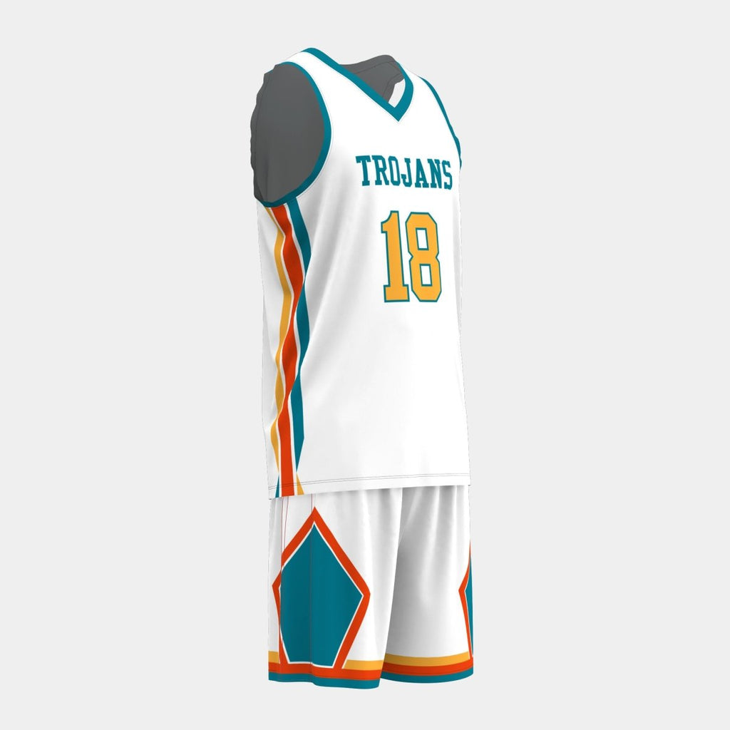 Trojans Basketball Jersey Set - Kit Designer