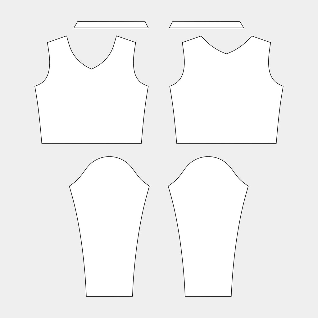 Women's Cheerleading Top (SGS - 01T WVLS) - Kit Designer