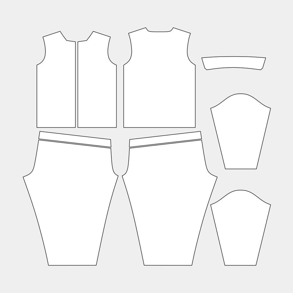 Women's Pajamas Set: Long Sleeve Pattern (39US - SLEEPWEAR) - Kit Designer