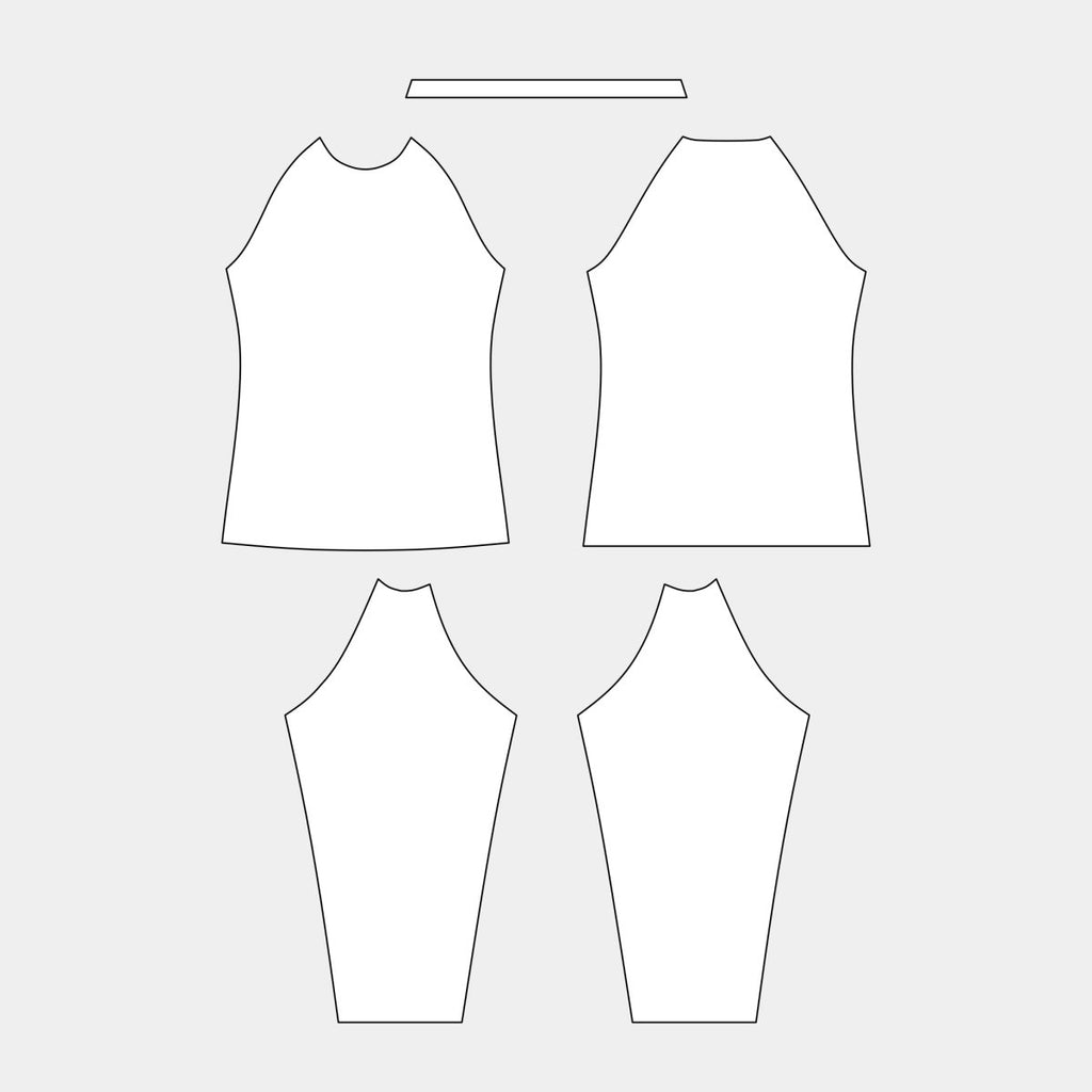 Women's Rashguard: Long Sleeve Pattern (WRGLS - 005) - Kit Designer