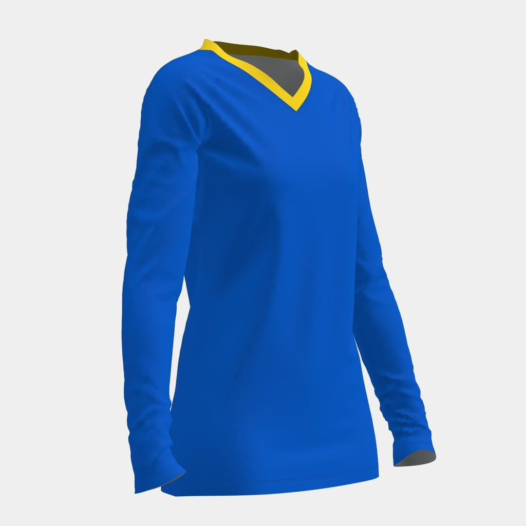 Women's V - Neck Long Sleeve Motocross Jersey - Kit Designer