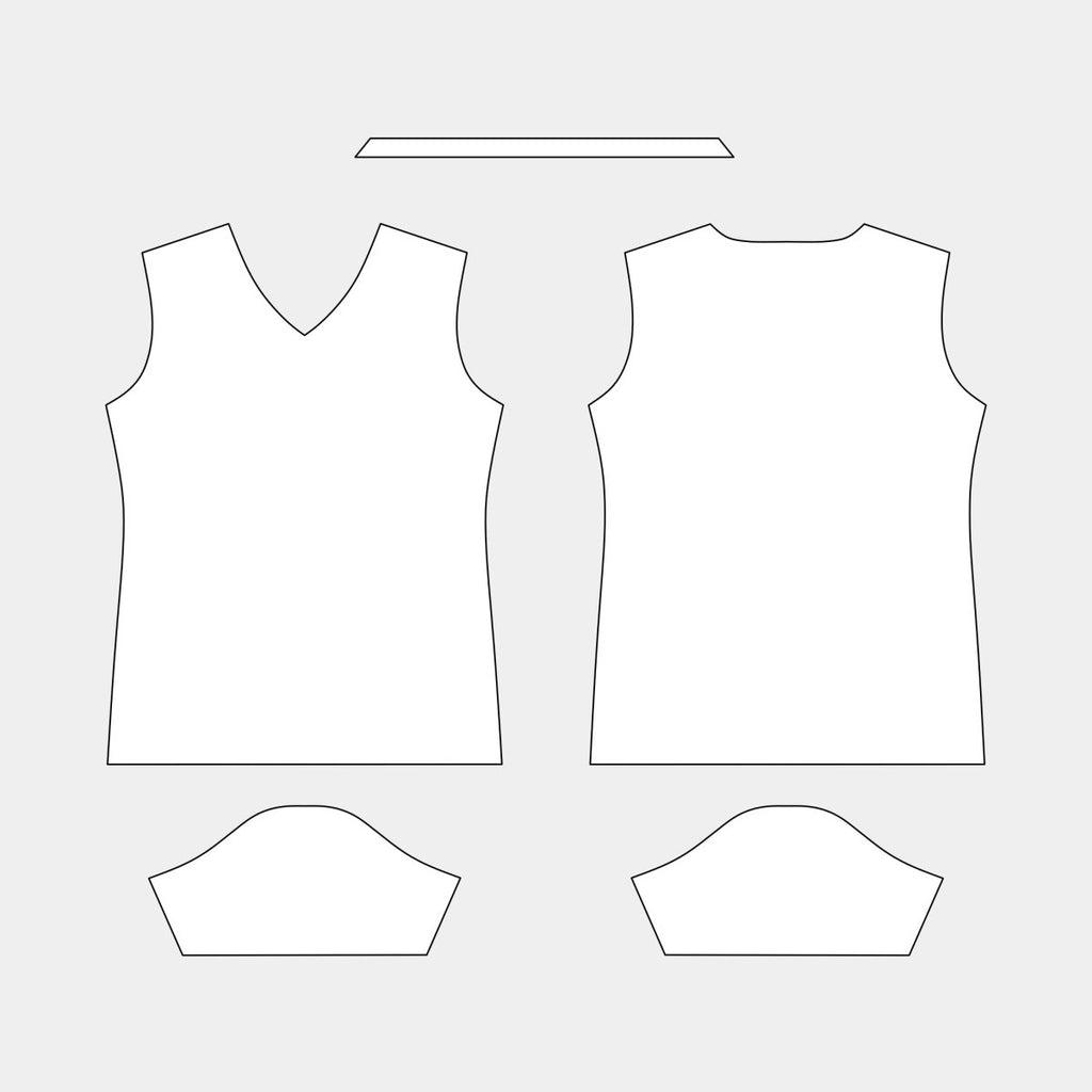 Women's Volleyball Jersey: Short Sleeve Pattern (TC15 - WVT) - Kit Designer