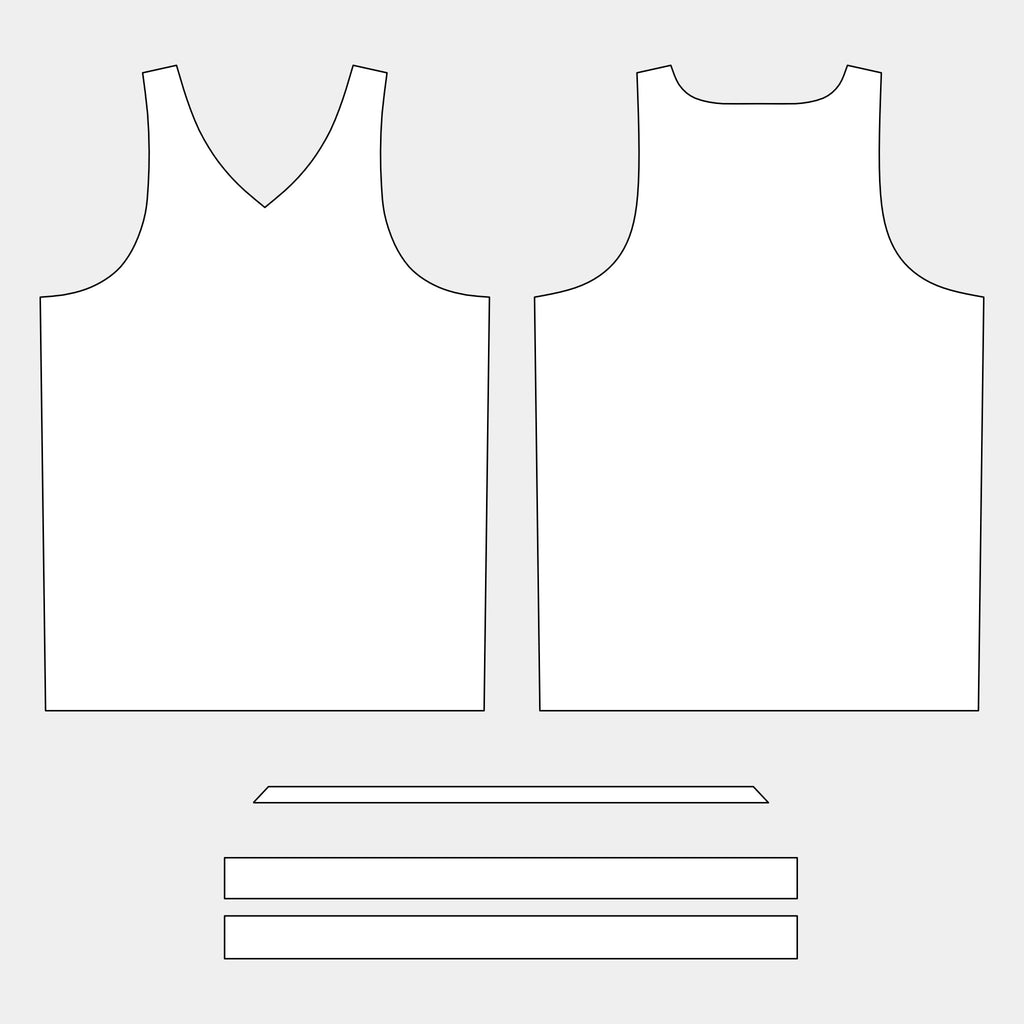 Men's Basketball Jersey Top: Reversible Pattern (TC44R-MBS) by Kit Designer Pro