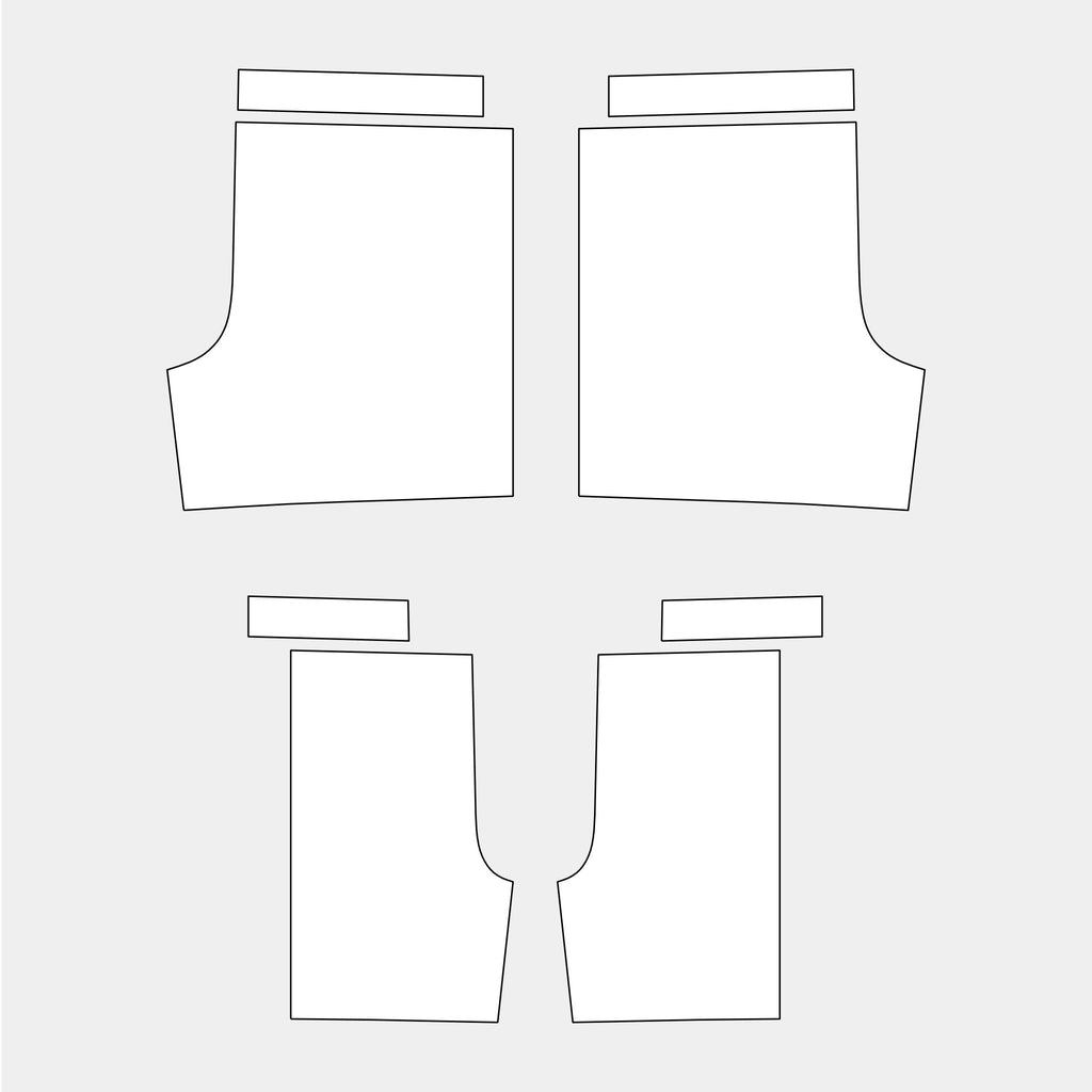 Men's Basketball Jersey Shorts Pattern (TC44S-MBS) by Kit Designer Pro