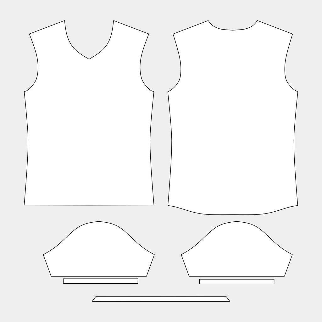 Men's V-neck Longback Pattern (CAA-05) by Kit Designer Pro
