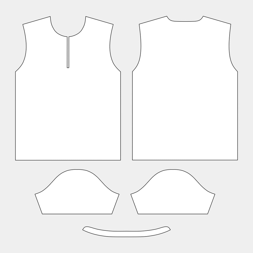 Men's Chinese Collar Tee Pattern (TC103-MCNK) by Kit Designer Pro