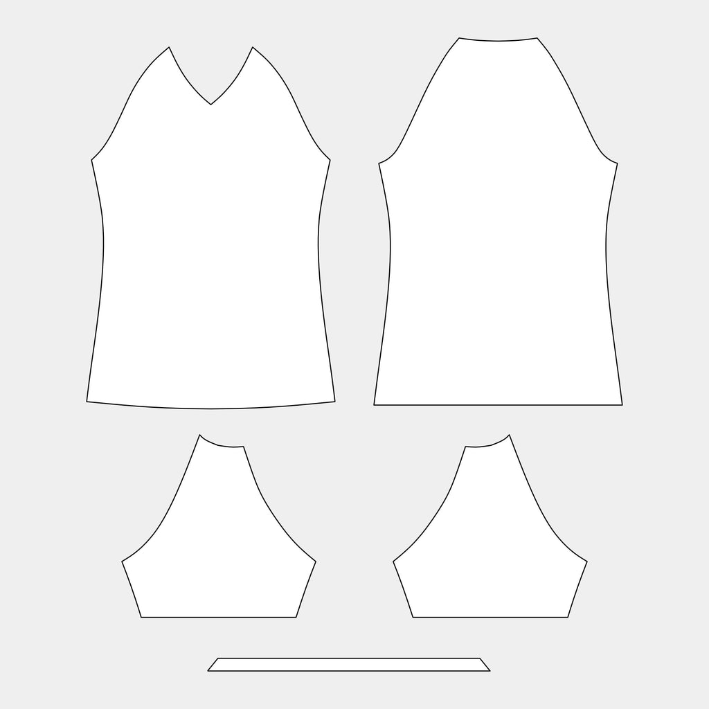 Women's Rash Guard Short Sleeve Pattern (V-Neck) Pattern (TC328-WRGS) by Kit Designer Pro