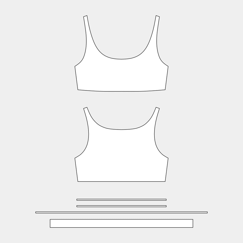 Women's Sports Bra Pattern (TC306-WSCT) by Kit Designer Pro