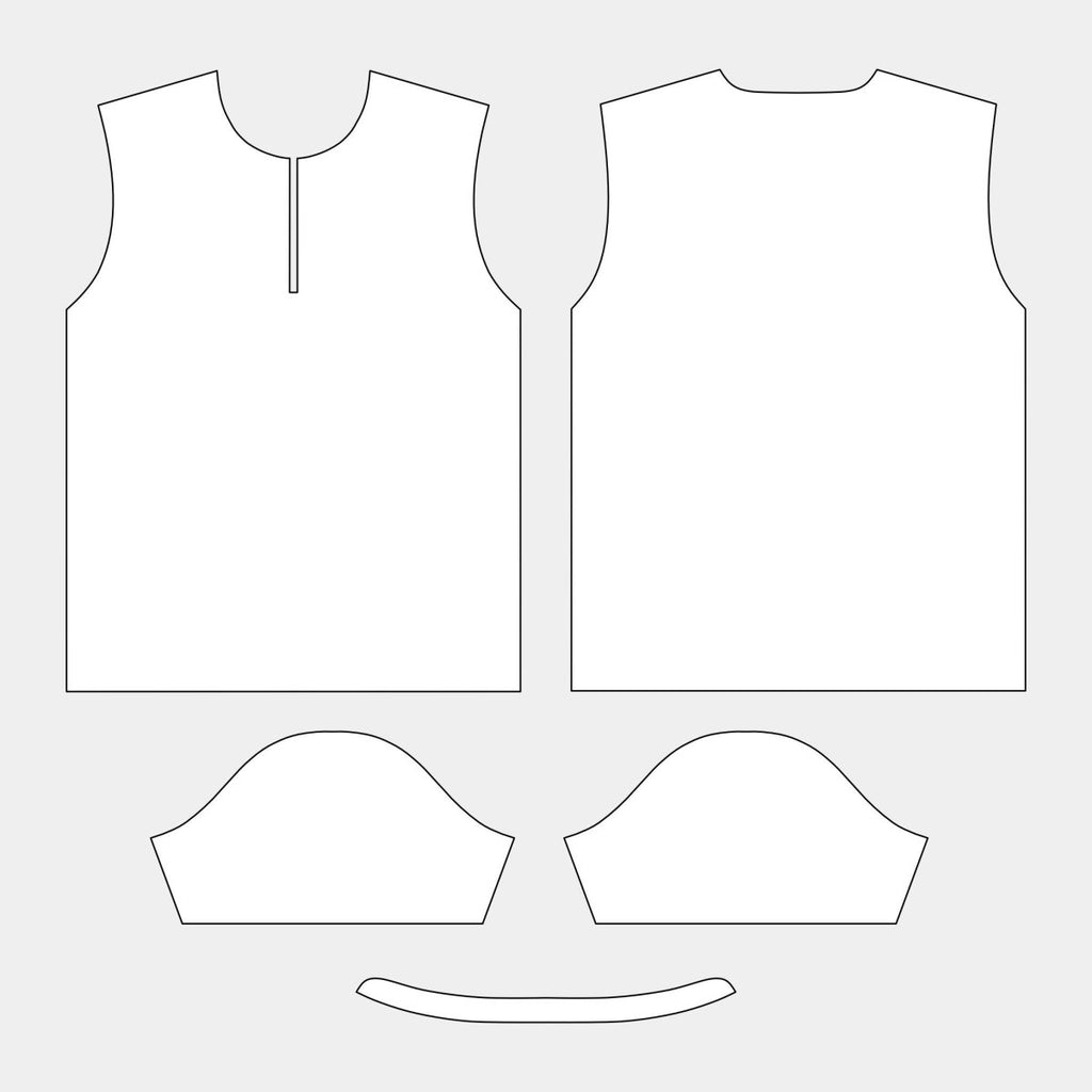 Men's Chinese Collar Tee Pattern (TC103 - MCNK) - Kit Designer