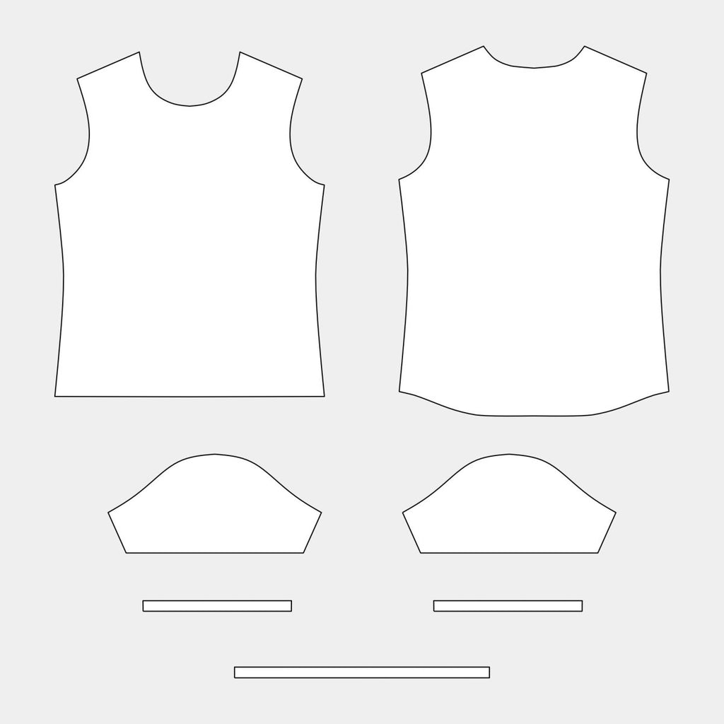 Women's Round Neck Longback with Cuffs Pattern (CAA - 11 WRCNK) - Kit Designer